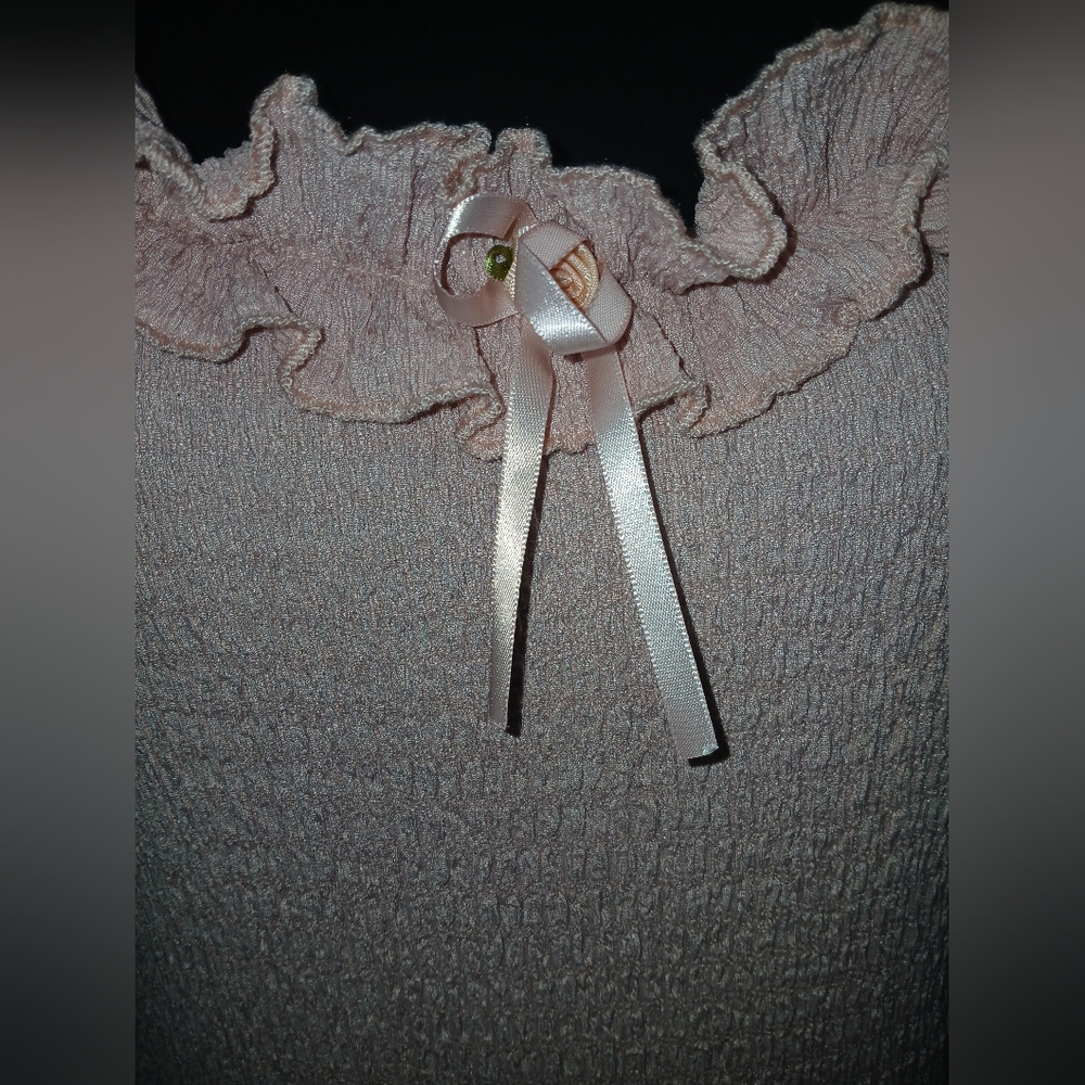 Pink Ruffle Trim Dress - Picture 4 of 4